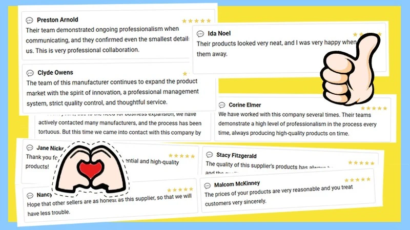 Customer feedback on us 3 Customer feedback on us 3